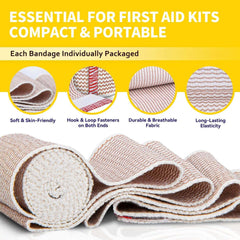 FRESINIDER Elastic Bandage with Hook & Loop Closure