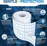 Dressing retention tape features