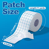 Dressing retention tape size