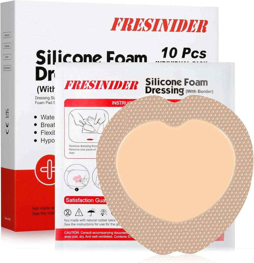 Fresinider 7"*7"Latex Free Compression Rolled Foam Dressing
