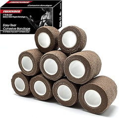 Fresinider Brown 9Rolls Bandage For Sports Injury & Pet