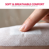 Close-up of the soft breathable nonwoven material on a FRESINIDER island dressing