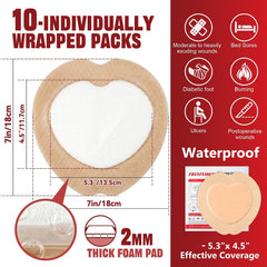 FRESINIDER sacral silicone foam dressing 7x7 with 2mm thick foam pad