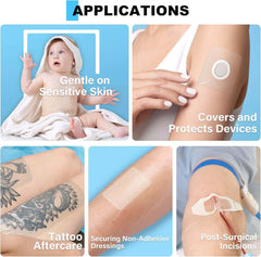 FRESINIDER transparent film dressing for tattoo aftercare wound cover and device protection