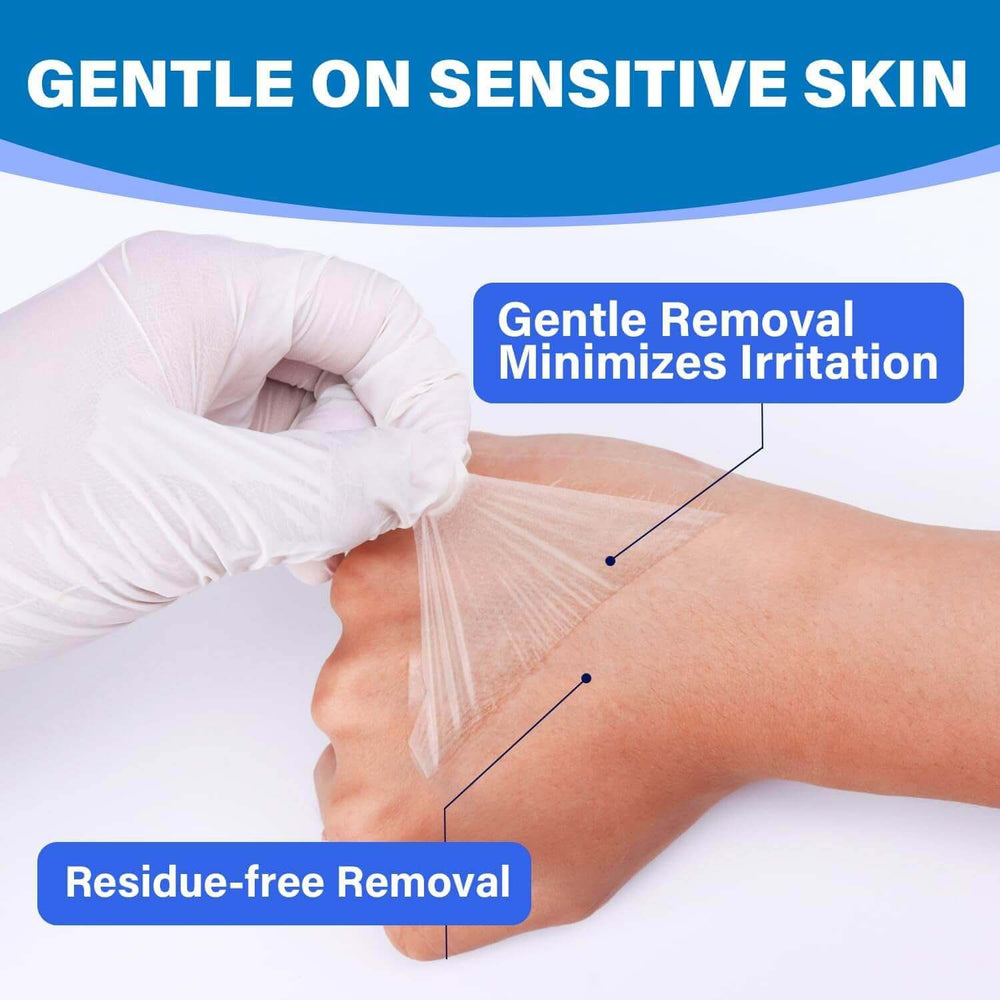 FRESINIDER transparent film dressing with gentle residue-free removal for sensitive skin