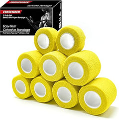 Fresinider Yellow 9Rolls Bandage For Sports Injury & Pet