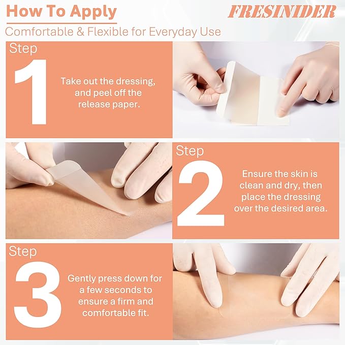 how to apply hydrocolloid wound dressing step by step