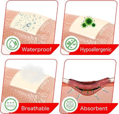 Waterproof Hypoallergenic Breathable Absorbent Protective Dressing