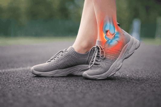 runner experiencing eversion ankle sprain