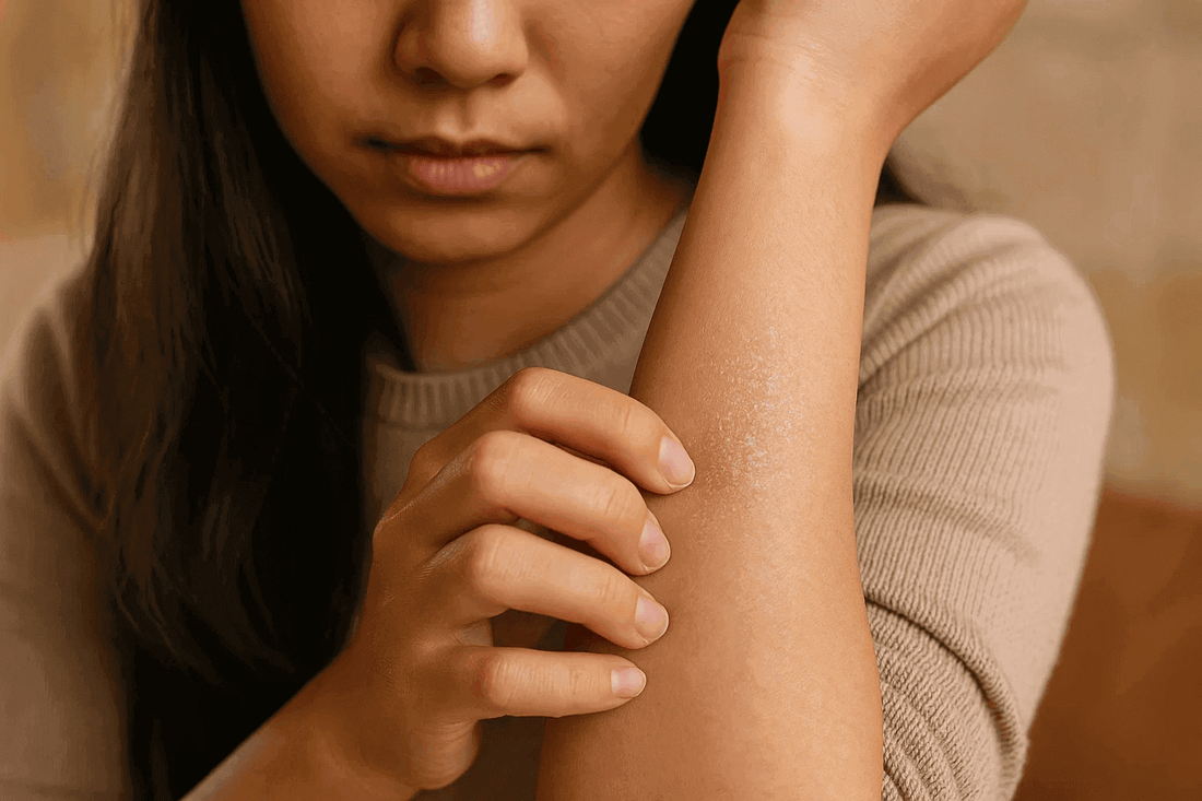 Female arm dry itchy problems