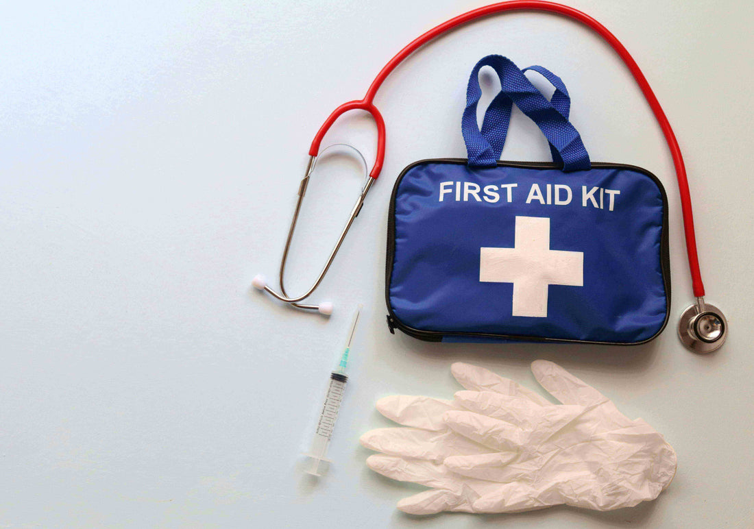 Home wound care kit with first aid bag