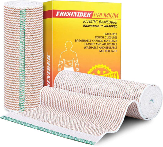 FRESINIDER Elastic Bandage with Hook & Loop Closure