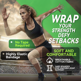 Elastic tubular support bandage for soft, comfortable joint support