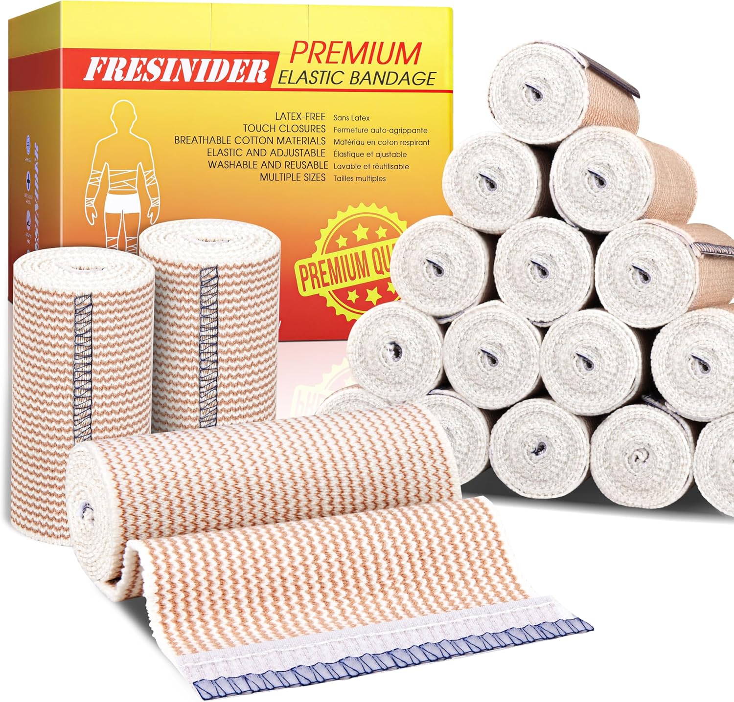 FRESINIDER Elastic Bandage with Velcro