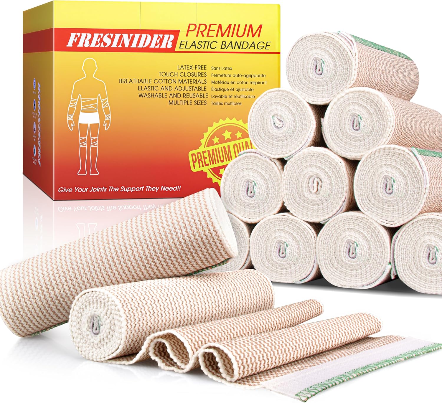 FRESINIDER Elastic Bandage with Velcro