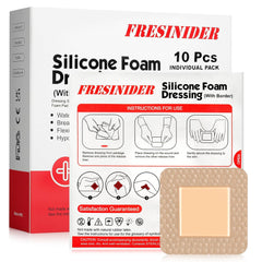 Fresinider 2*2 Silicone Foam Pad Waterproof Dressing