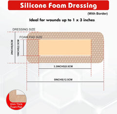 Fresinider 2 8 Silicone Foam Dressing Size