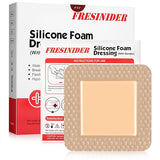 Fresinider 4*4 Silicone Foam Pad Waterproof Dressing