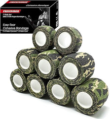 Fresinider Woodland Camo 9Rolls Bandage For Sports Injury & Pet