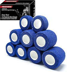 Fresinider Dark Blue 9Rolls Bandage For Sports Injury & Pet