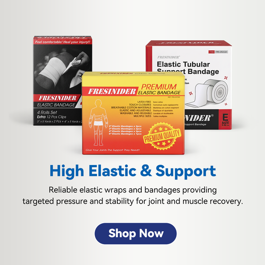 FRESINIDER elastic bandage wraps and support bandages for joint and muscle support