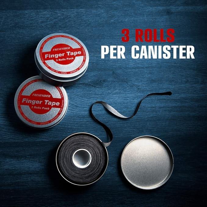 FRESINIDER finger tape 3 rolls per canister for sports and finger support