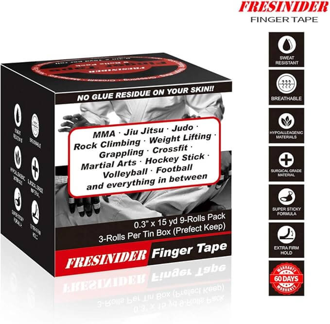 FRESINIDER finger tape for MMA Jiu Jitsu climbing CrossFit and sports finger support