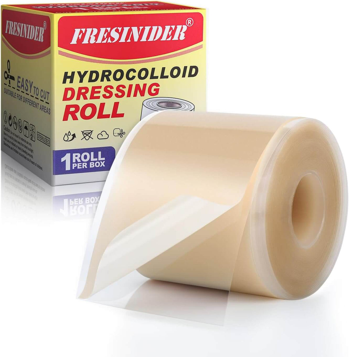 FRESINIDER hydrocolloid dressing roll cut to size for wound care