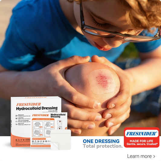 FRESINIDER hydrocolloid wound dressing for kids minor scrape care and daily protection