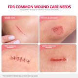 Common uses for FRESINIDER island dressings including minor cuts, scrapes, post-surgical wounds and lightly draining wounds