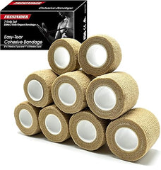 Fresinider Khaki 9Rolls Bandage For Sports Injury & Pet