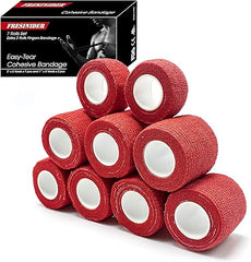 Fresinider Red 9Rolls Bandage For Sports Injury & Pet