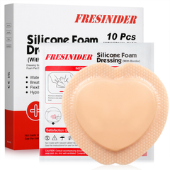 FRESINIDER sacral silicone foam dressing 7x7 10 pack