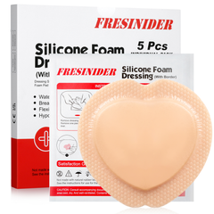 FRESINIDER sacral silicone foam dressing 7x7 5 pack