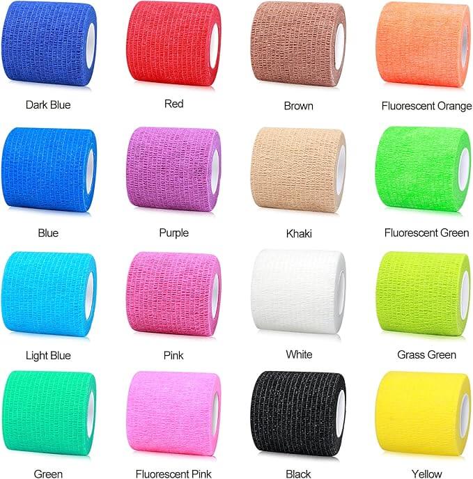 FRESINIDER self adhesive wrap color options for cohesive bandage rolls