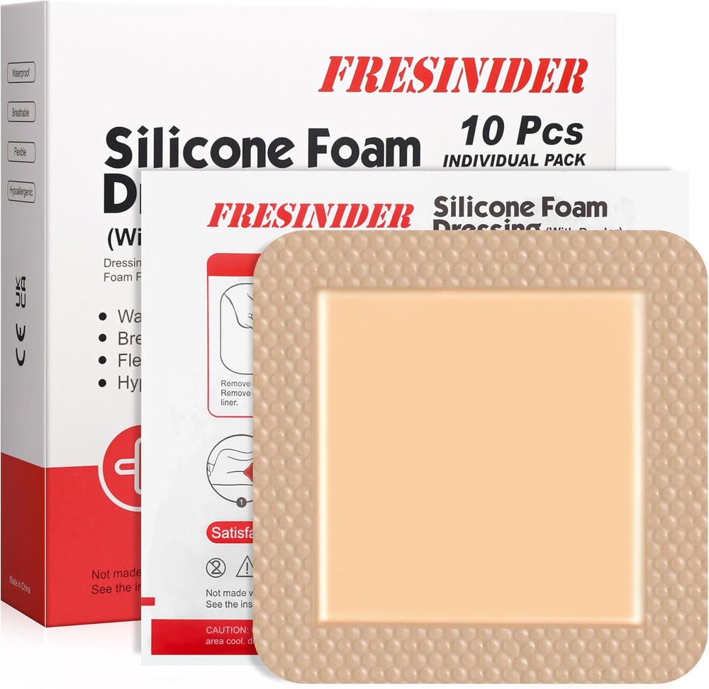 silicone foam dressing Molnlycke Mepilex Absorbent FRESINIDER Silicone Foam Dressing with