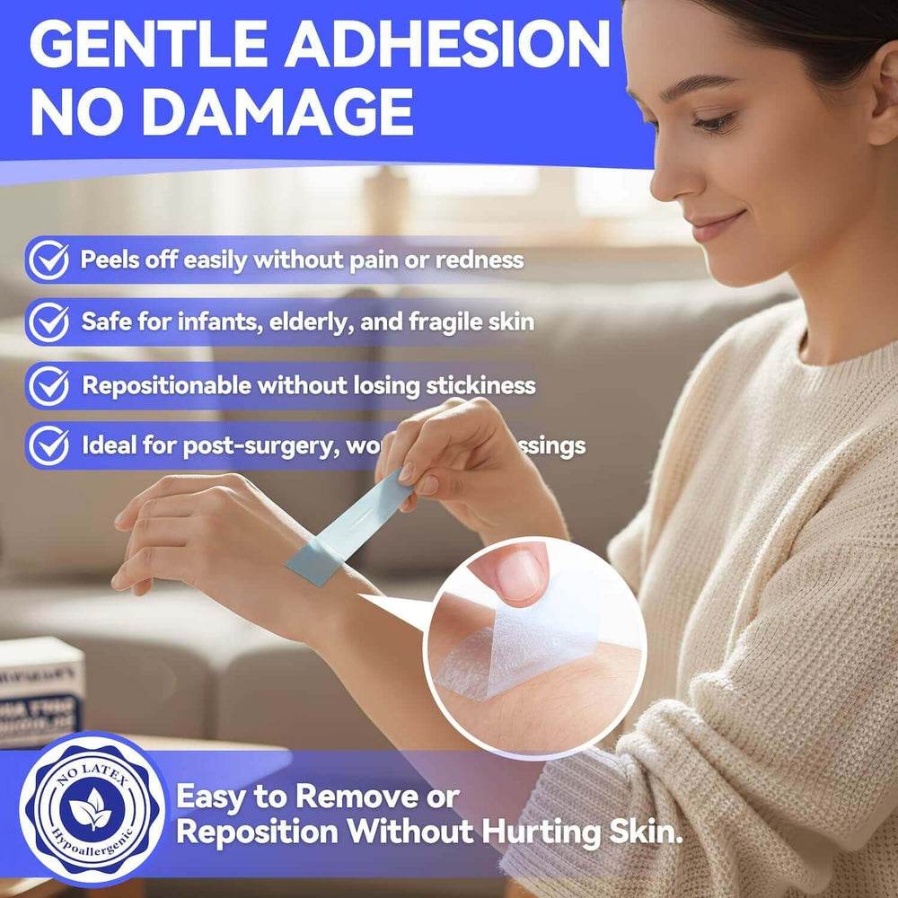 FRESINIDER blue silicone medical tape with gentle adhesion for sensitive skin