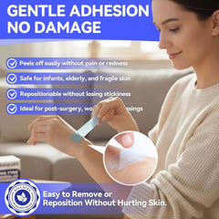 FRESINIDER blue silicone medical tape with gentle adhesion for sensitive skin