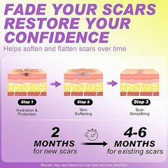 FRESINIDER silicone scar roll sheet helps soften and flatten scars over time
