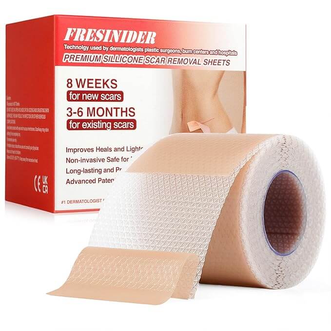 FRESINIDER silicone scar roll sheet for cut-to-size scar care