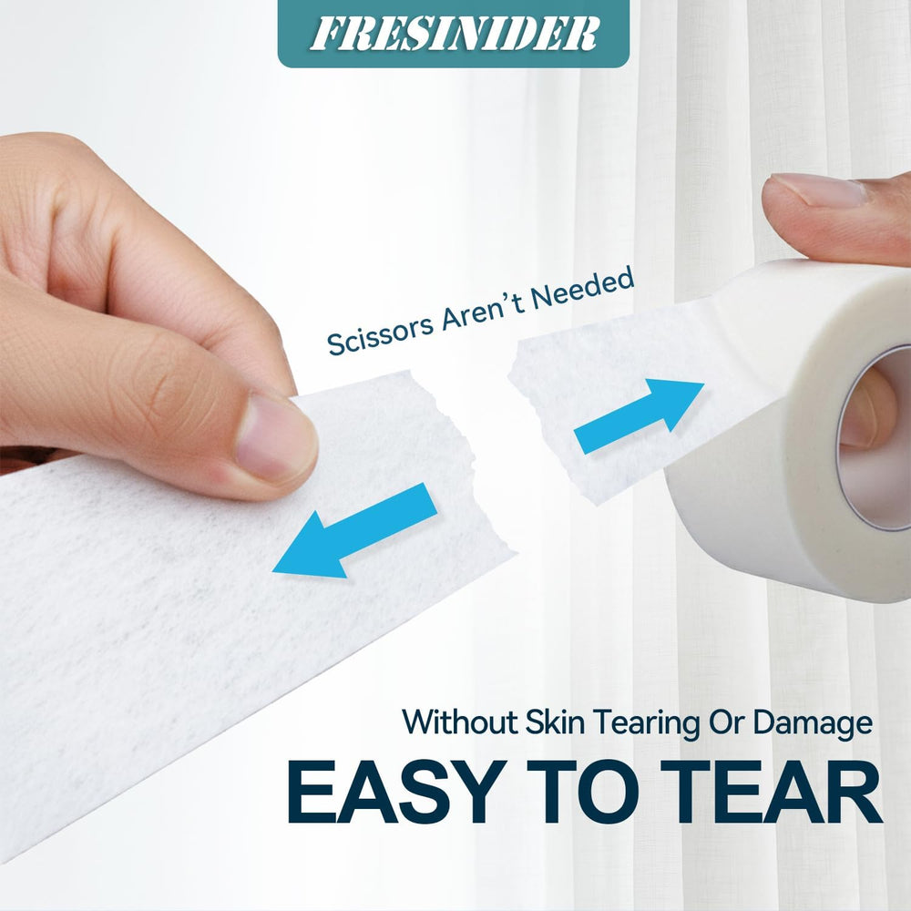FRESINIDER soft paper surgical tape easy to tear by hand without scissors