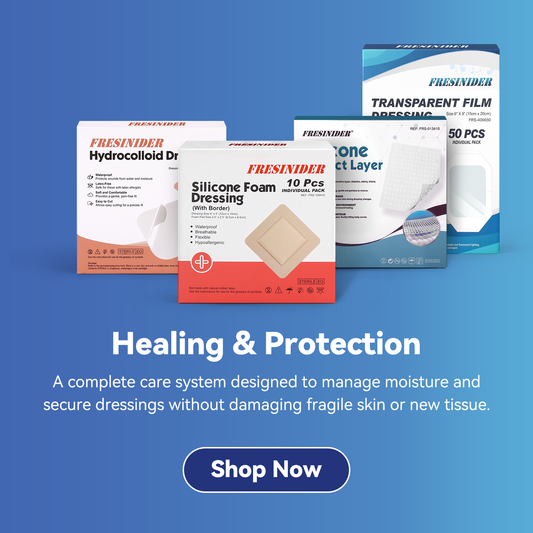 FRESINIDER wound dressing collection for healing protection and moisture management