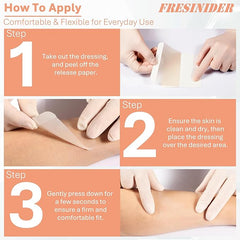 how to apply hydrocolloid wound dressing step by step