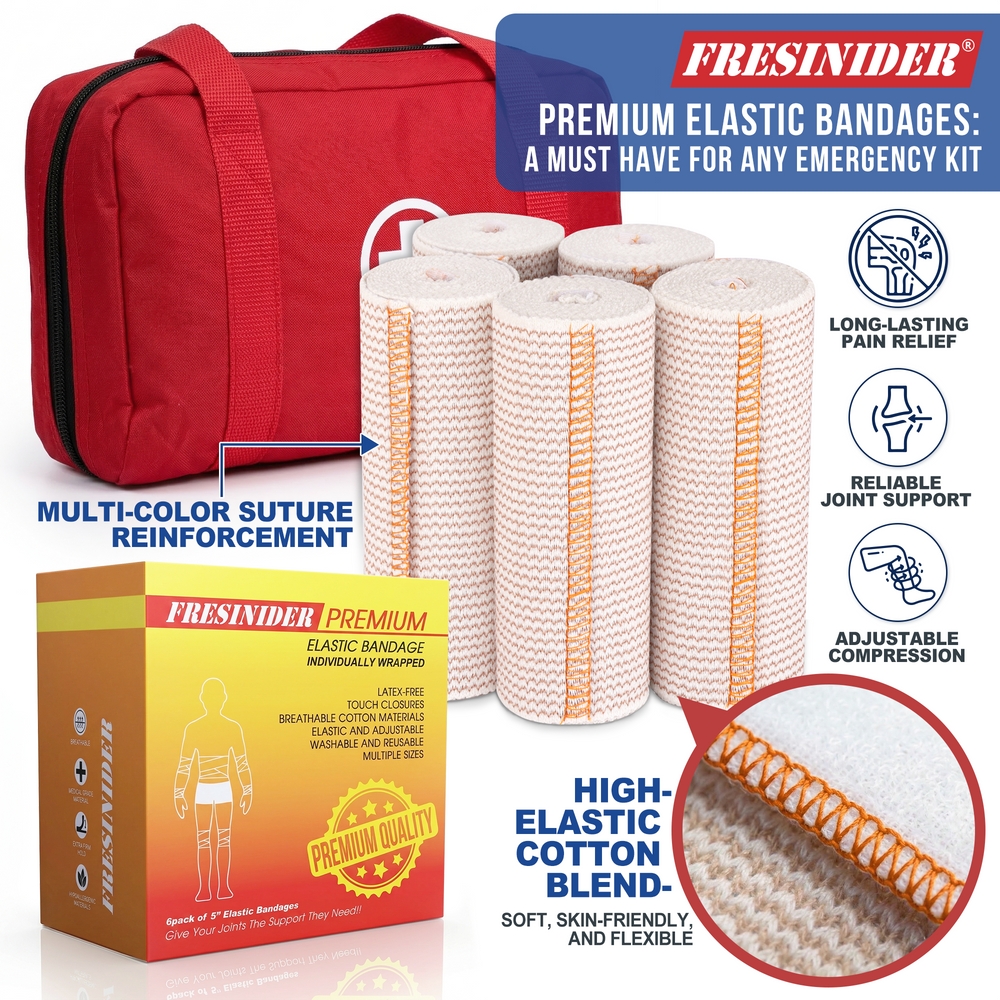 elastic bandages with emergency kit