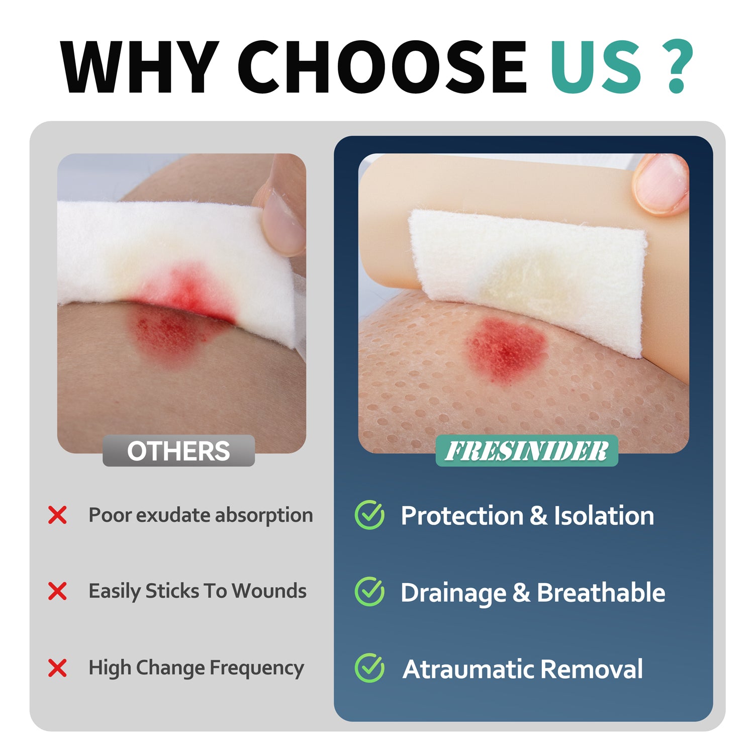 Silicone contact layer comparison