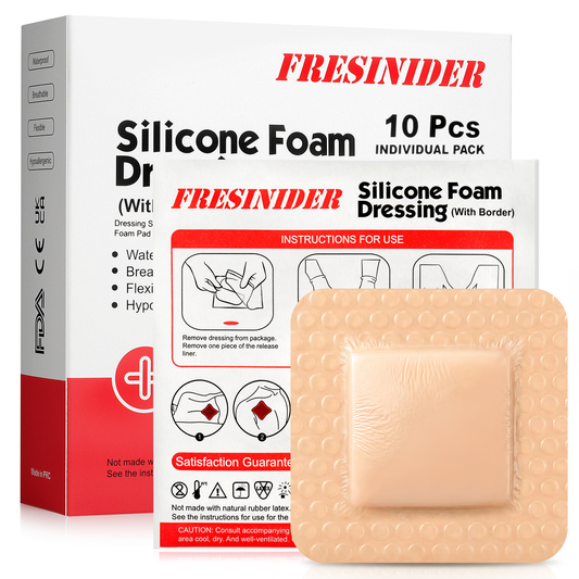 Silicone Foam Dressing 2-2 inch 10 Pack